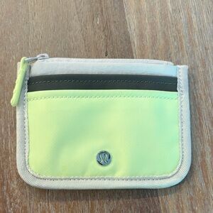 Lululemon Lime Green true identity card case
